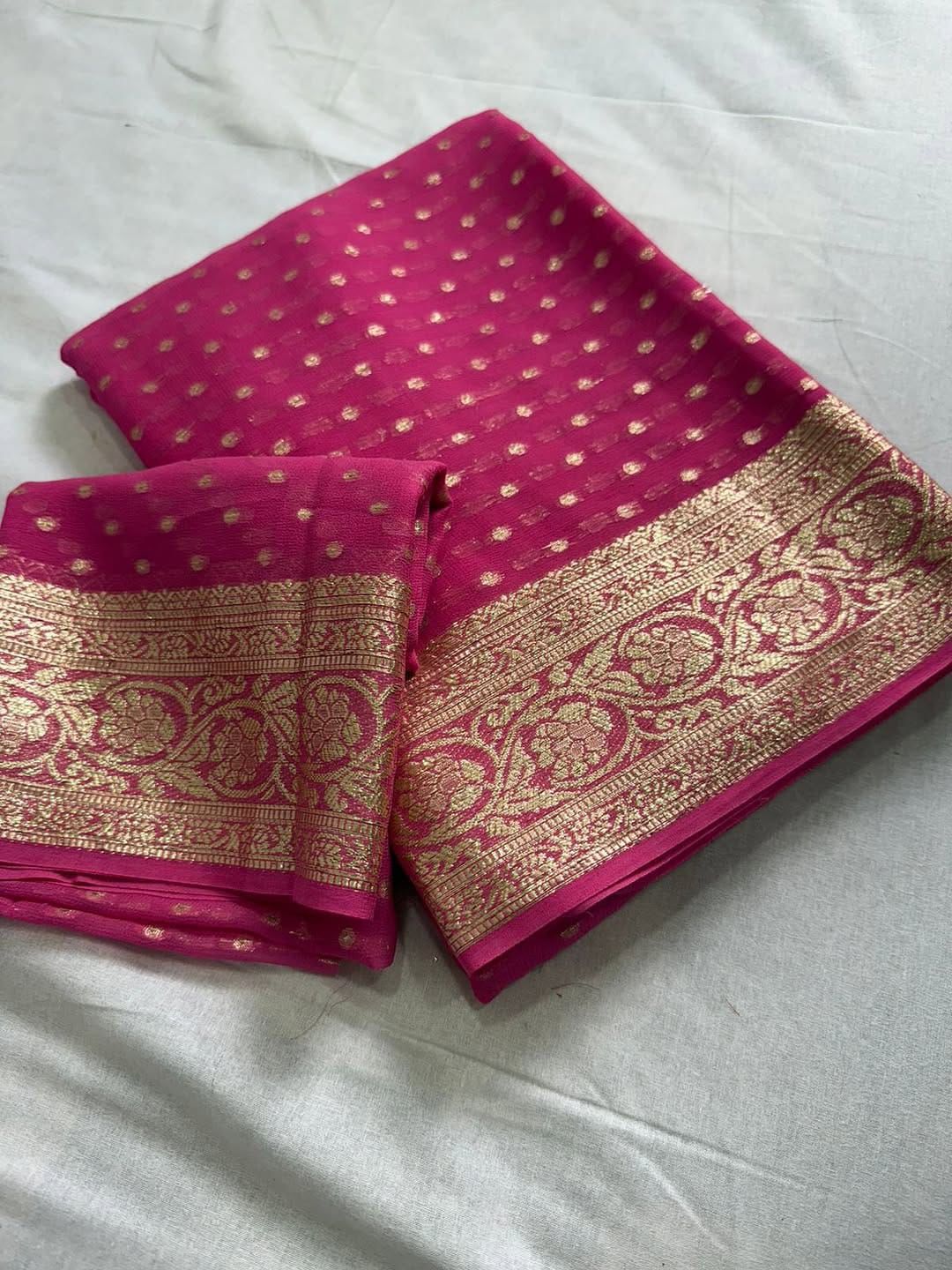 Viscose Georgette Saree