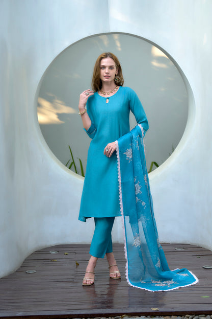 Sky Blue Vatican Kurta Set