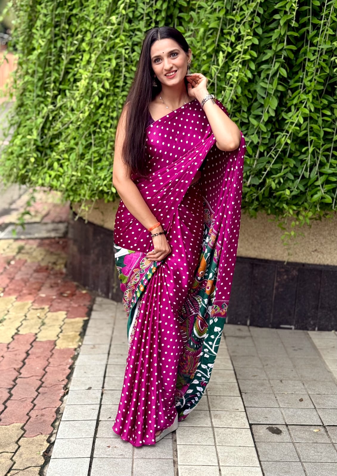 SUPER RICH PURE GAJI SATIN AJRAK SAREE