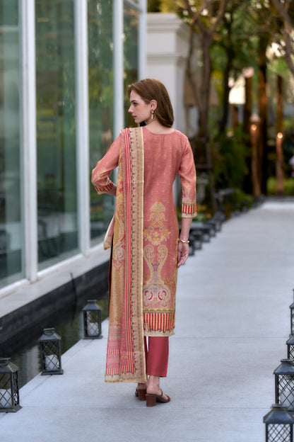 Soft Aura Handblock Kurta Set