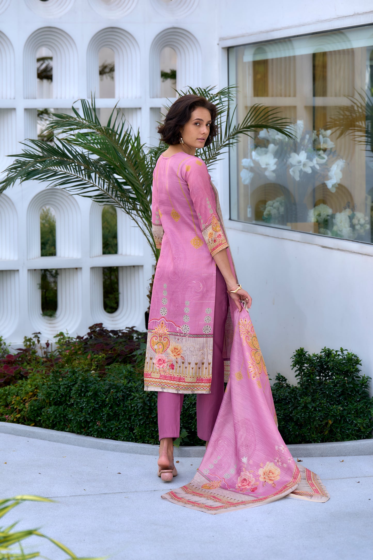 Cotton Summer Special Digital Printed Kurti Pant Dupatta Set