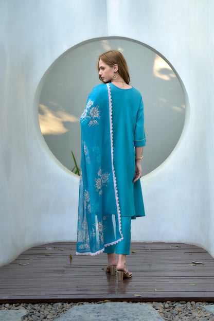 Sky Blue Vatican Kurta Set