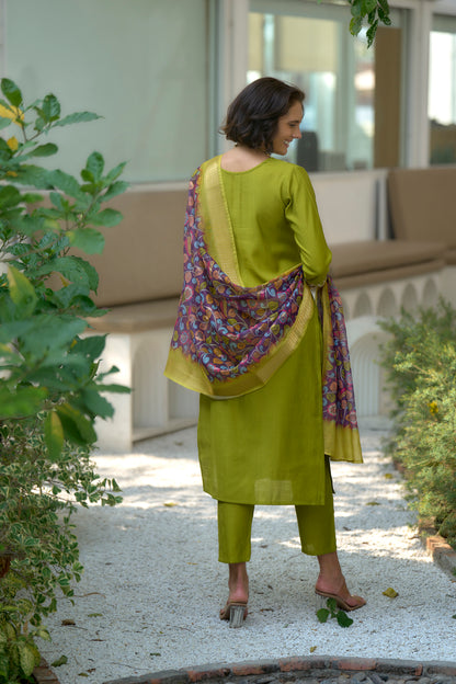 Zaria Chanderi Kurta Set