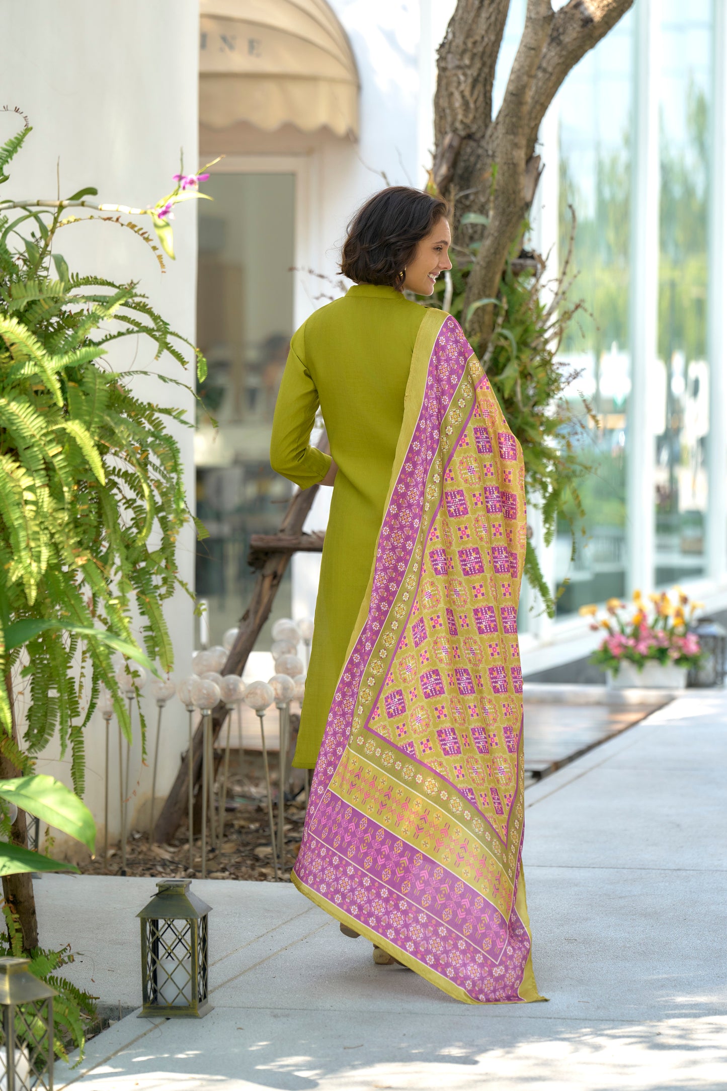 Olive Green Kurta Set