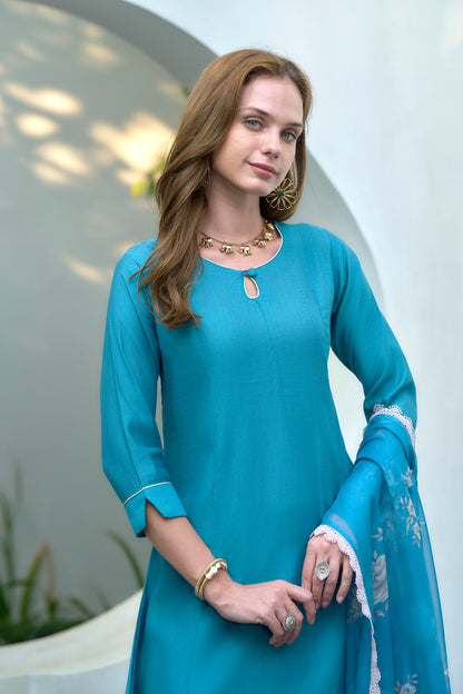 Sky Blue Vatican Kurta Set