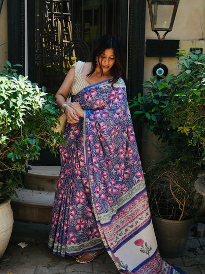 Grace in Bloom – Traditional Look with Modern Charm 🌿💜”