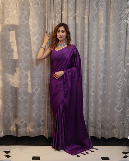 Royal Grace in Classic Black Saree