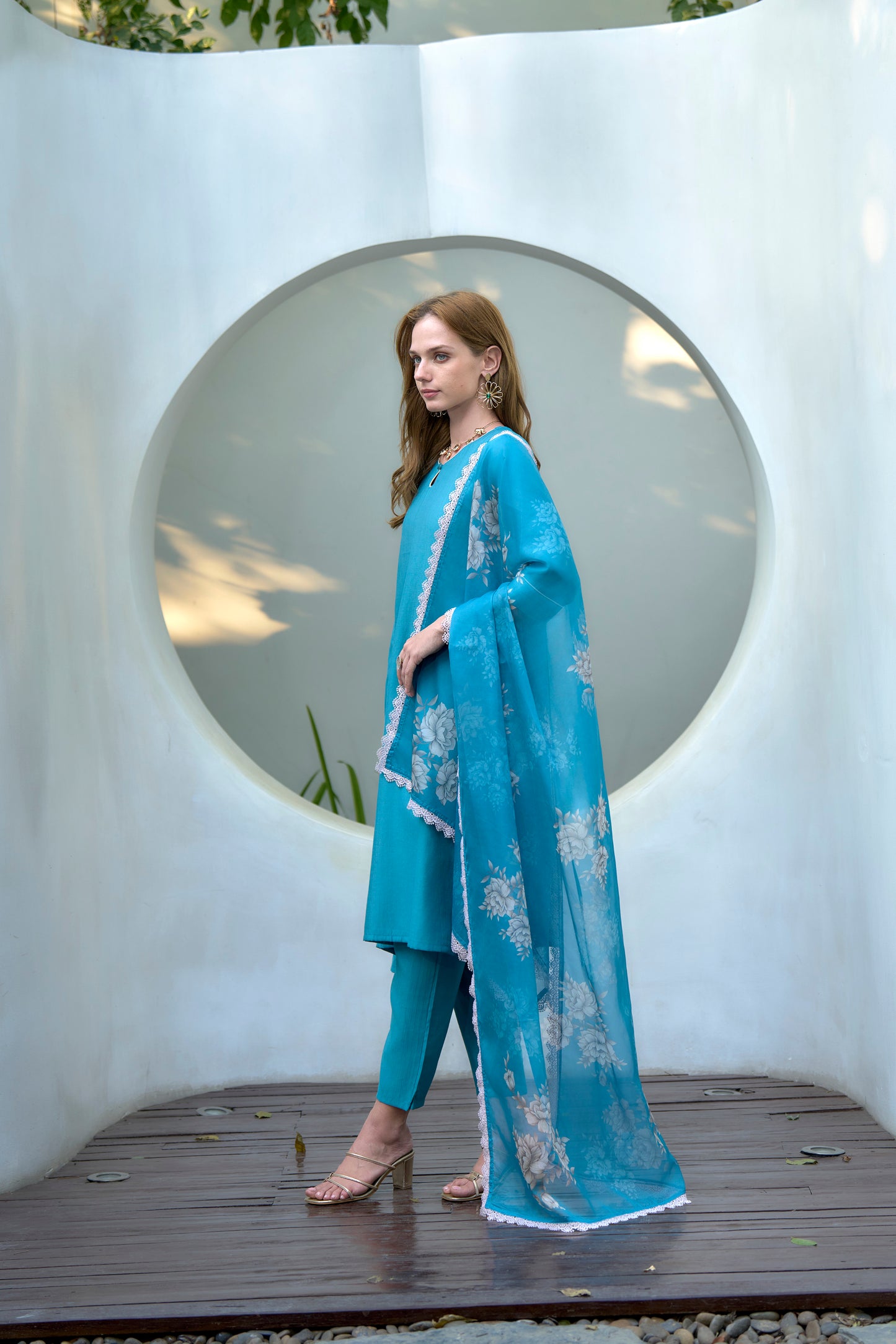 Sky Blue Vatican Kurta Set