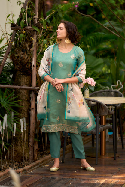 Women Burgundy Pure Cotton Printed A Line Kurta