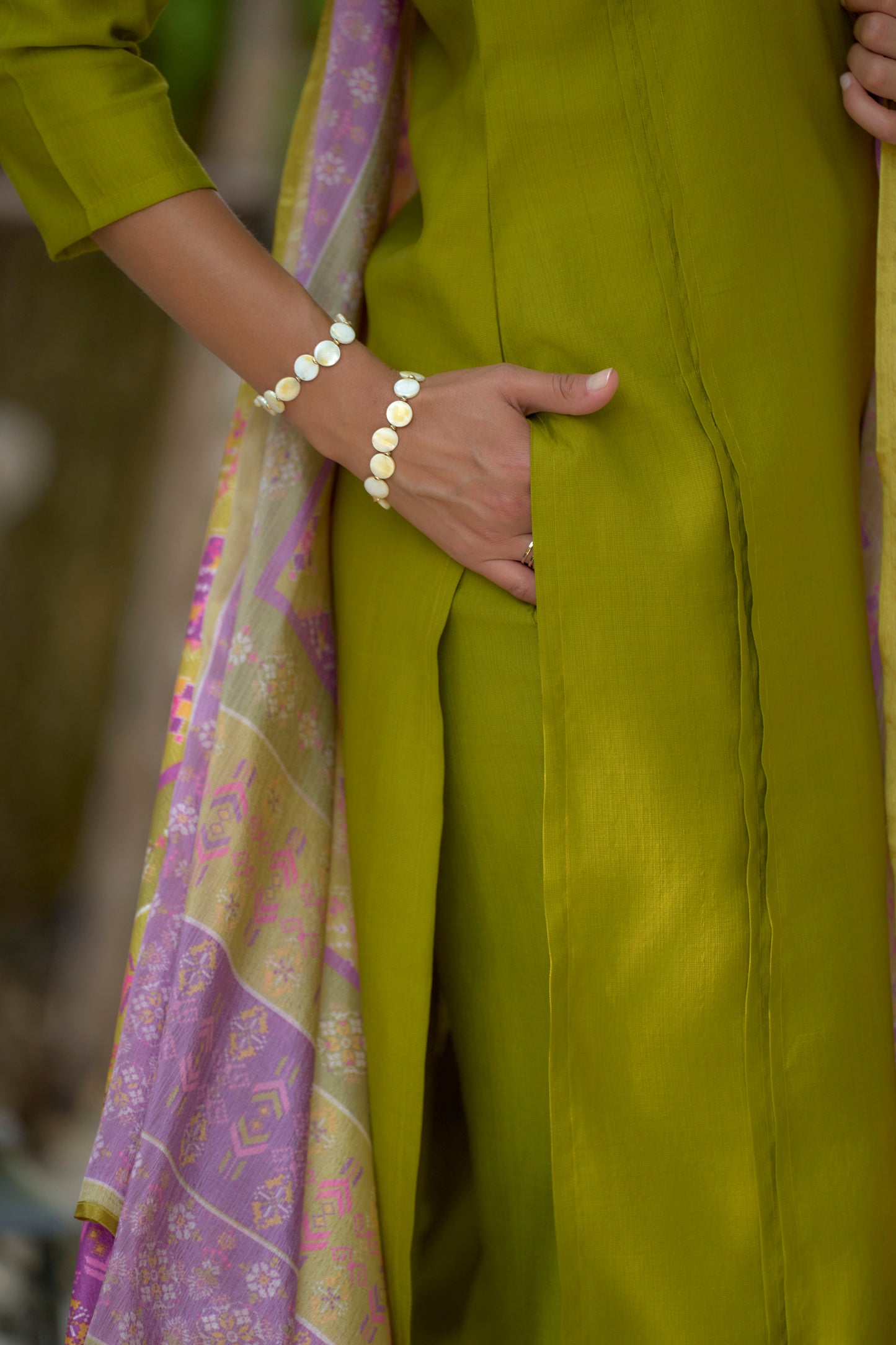 Olive Green Kurta Set