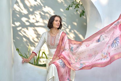 Ivory Embroidered Kurta Set