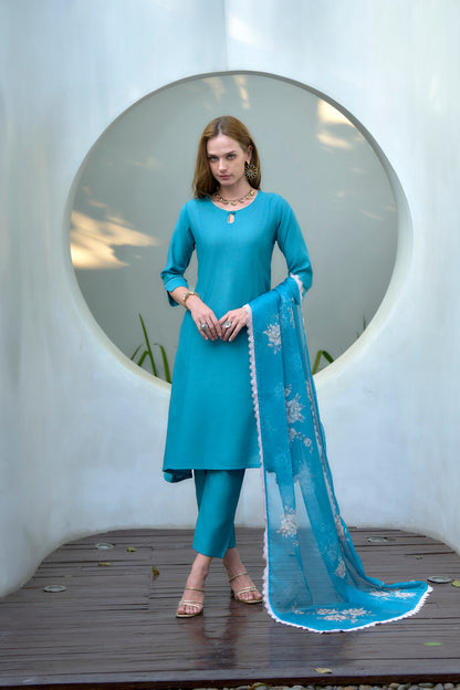 Sky Blue Vatican Kurta Set