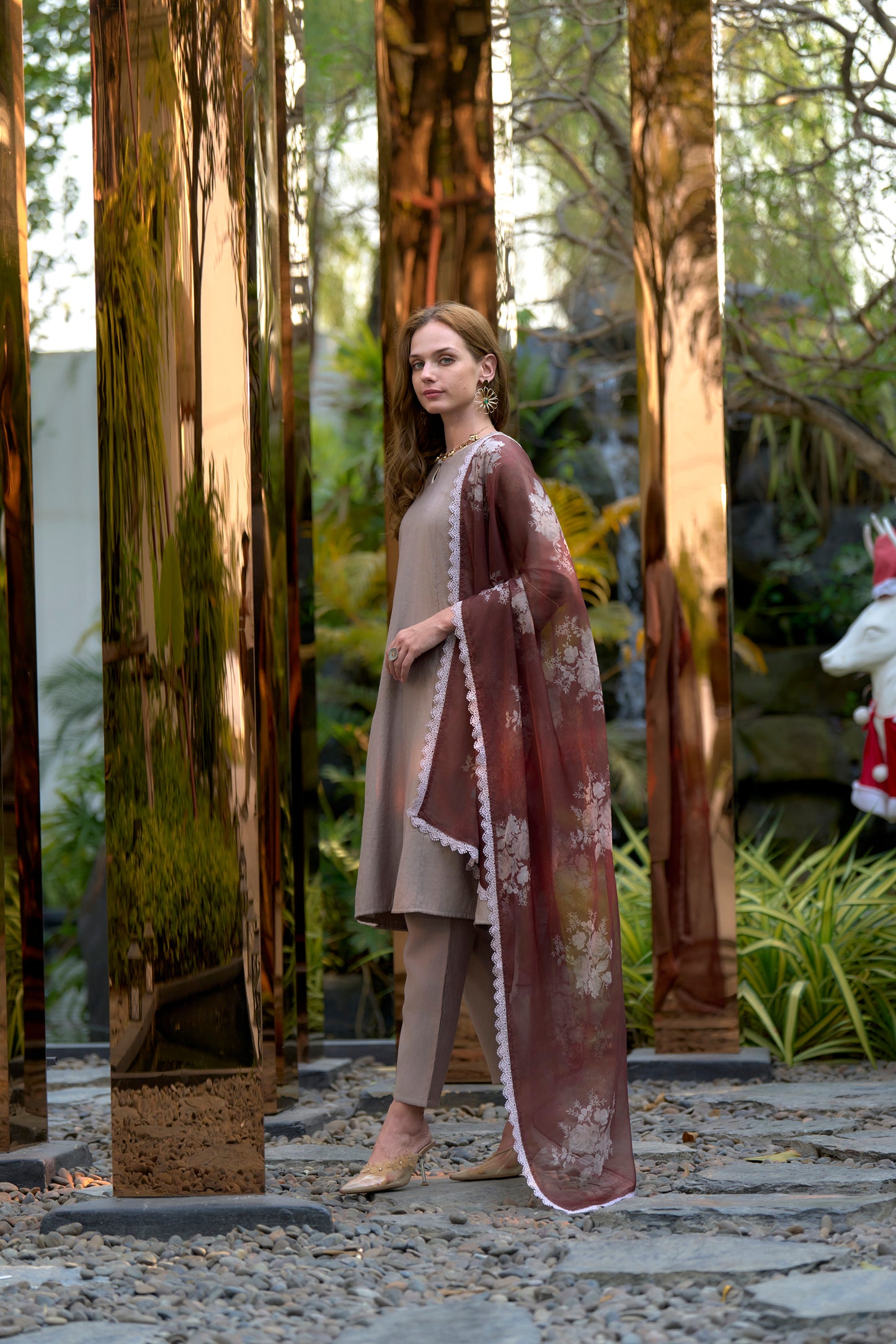 Brown Vatican Kurta Set