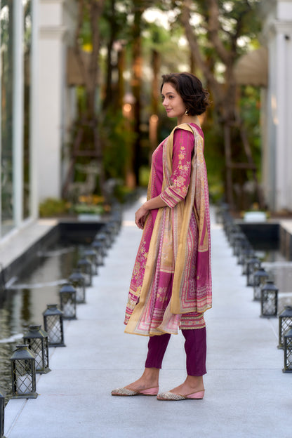 COTTON FLORAL PRINT KURTA