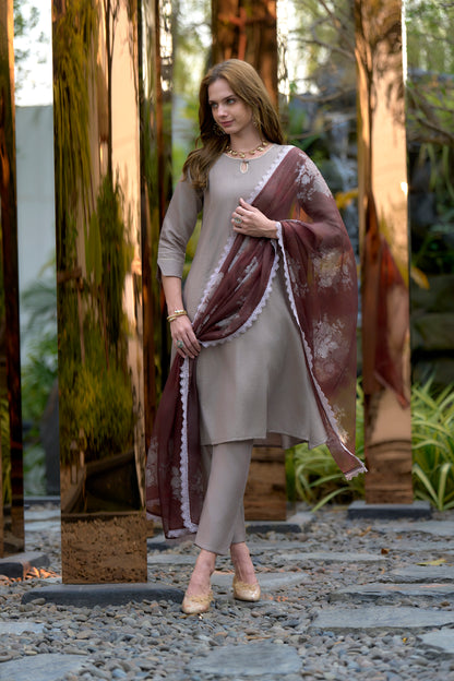 Brown Vatican Kurta Set