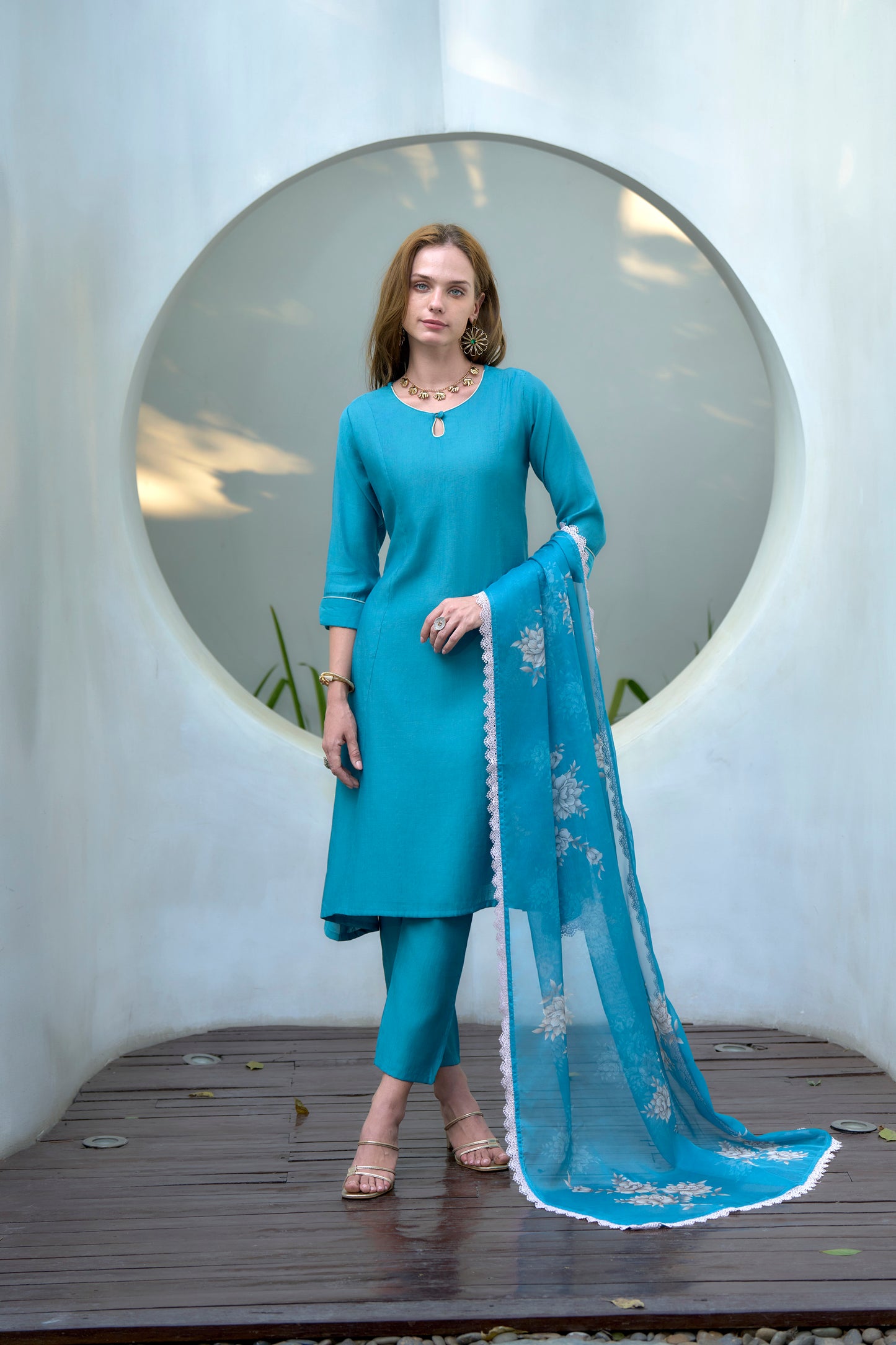 Sky Blue Vatican Kurta Set