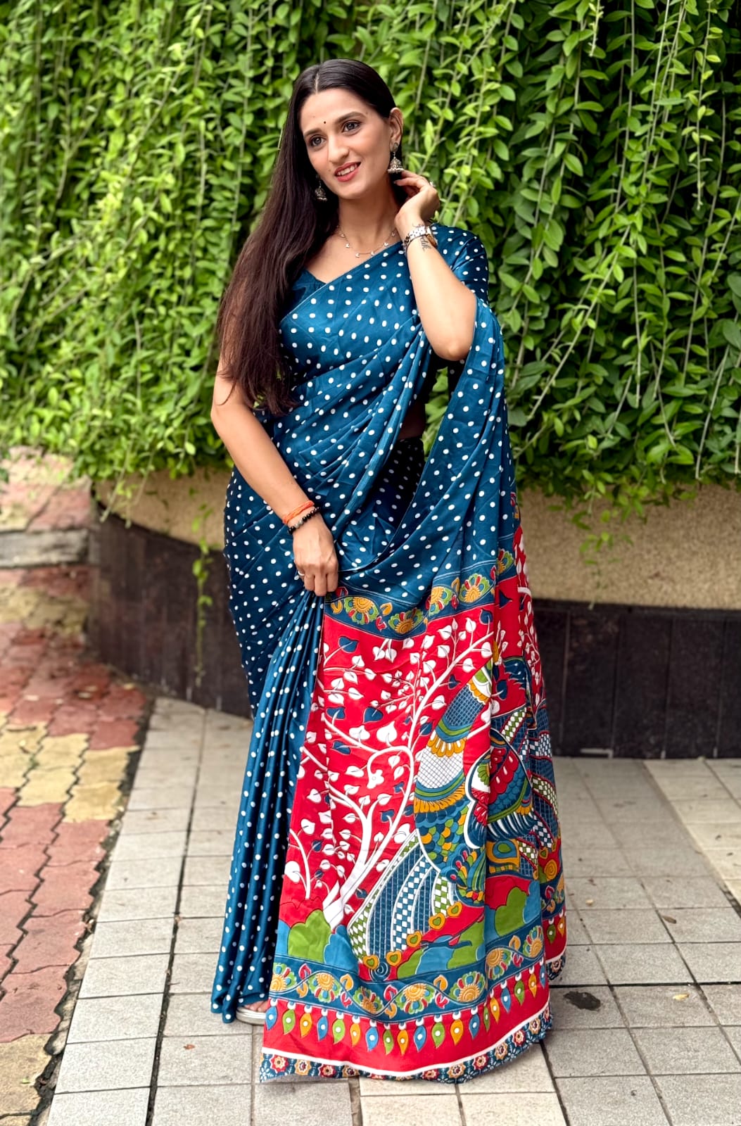 SUPER RICH PURE GAJI SATIN AJRAK SAREE