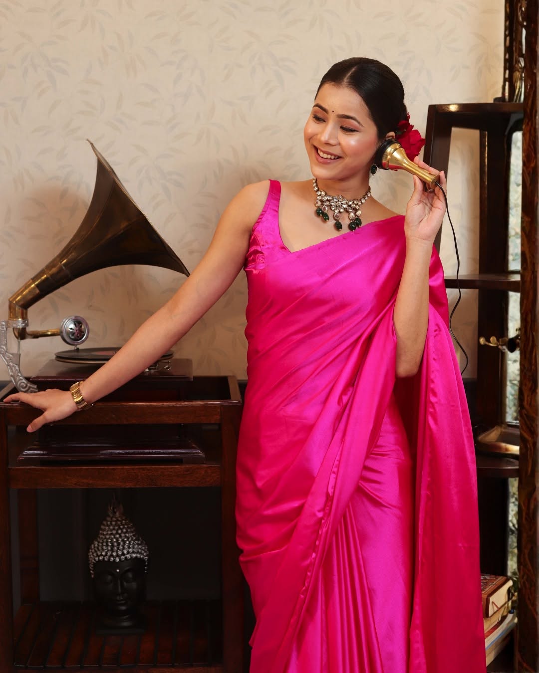 Royal Grace in Classic Black Saree