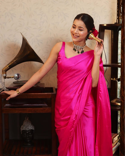 Royal Grace in Classic Black Saree