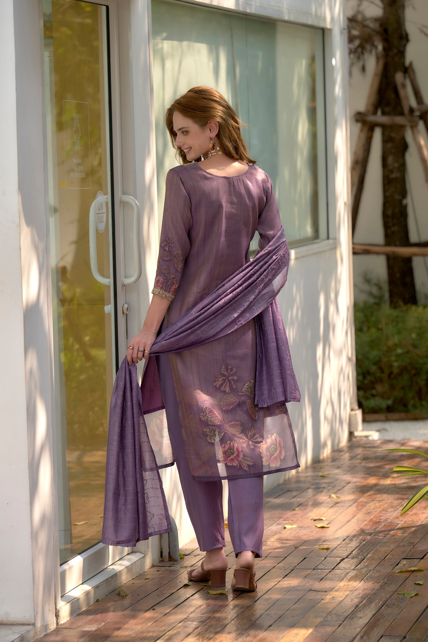 Royal Bloom Embroidered Kurta Set