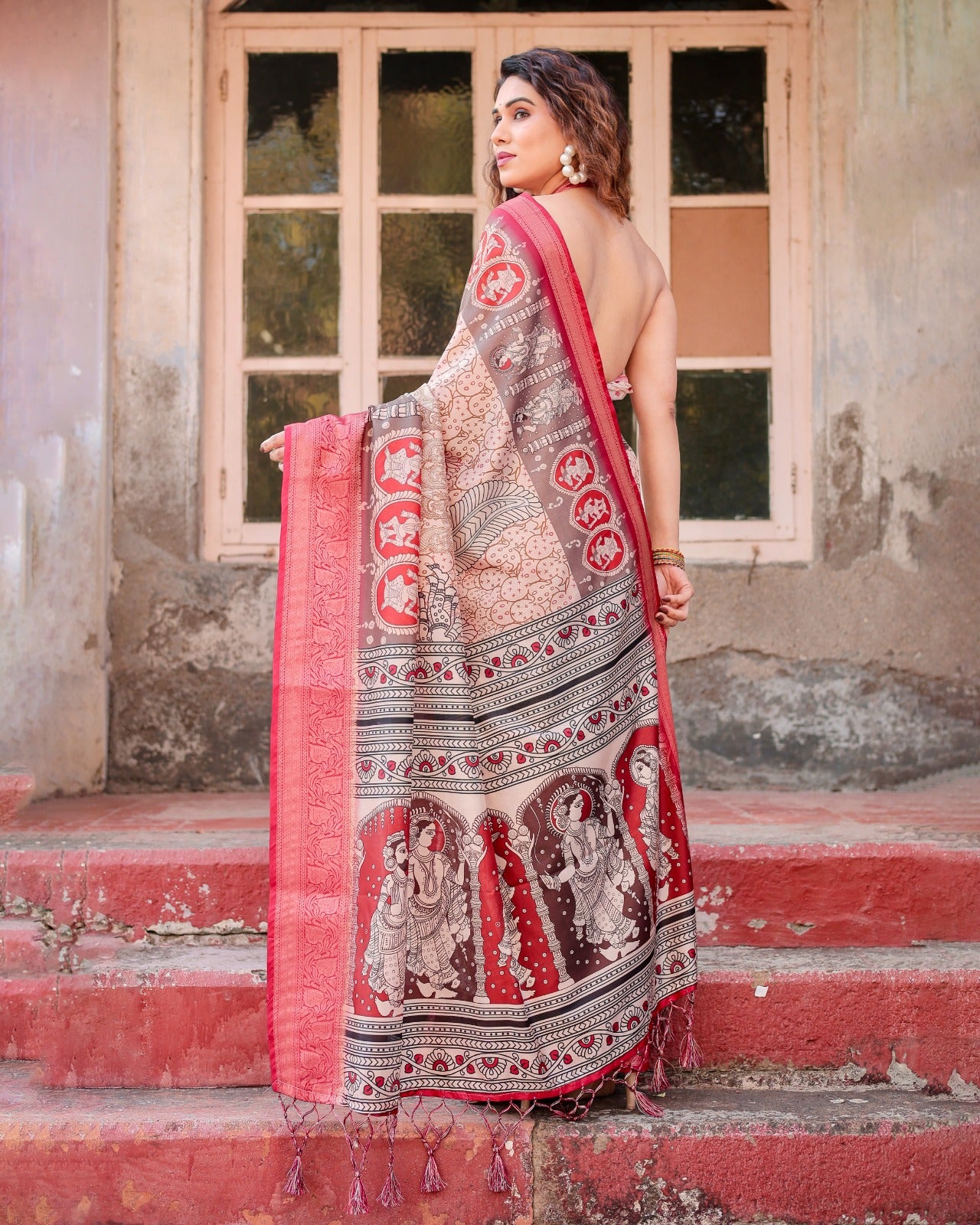 Embrace the Royalty of Banaras – Exquisite Digital Print Saree
