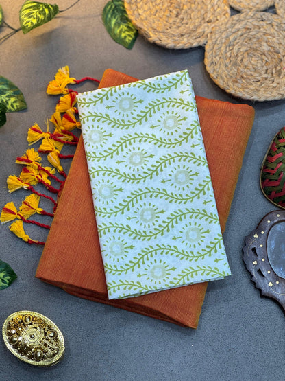 Lunch New Handloom Khadi Cotton Saree