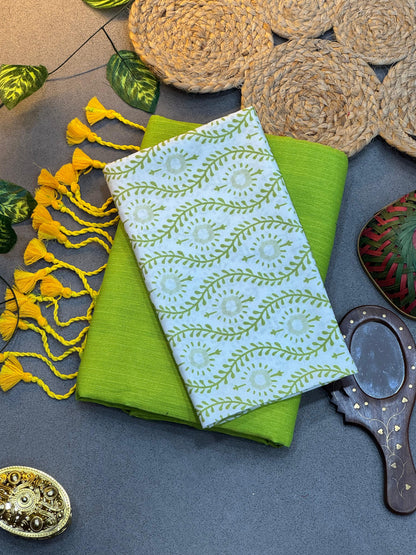 Lunch New Handloom Khadi Cotton Saree