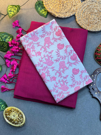 Lunch New Handloom Khadi Cotton Saree