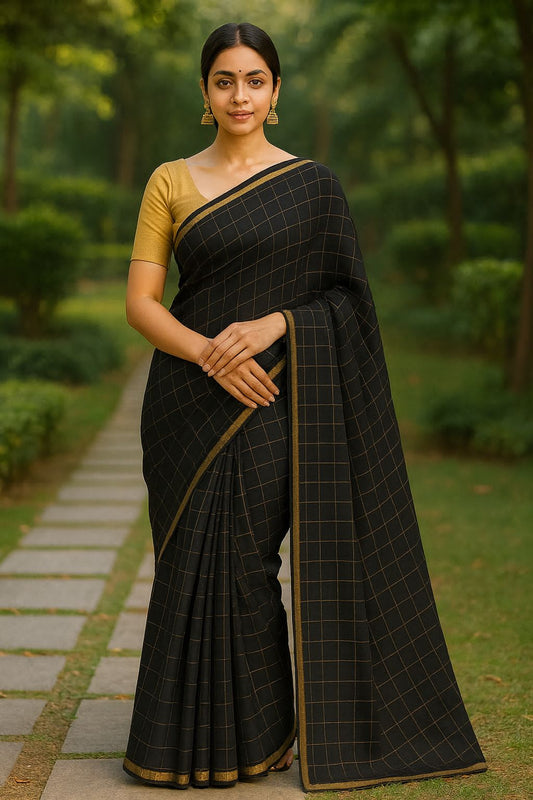 PURE CHIFFON  😍😍 *JARI CHECKS *