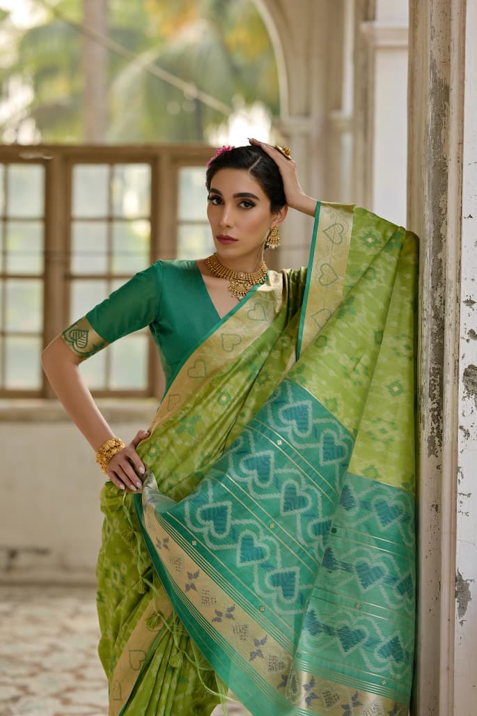 Soft Desi Raw Silk saree