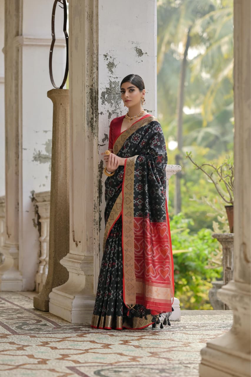 Soft Desi Raw Silk saree