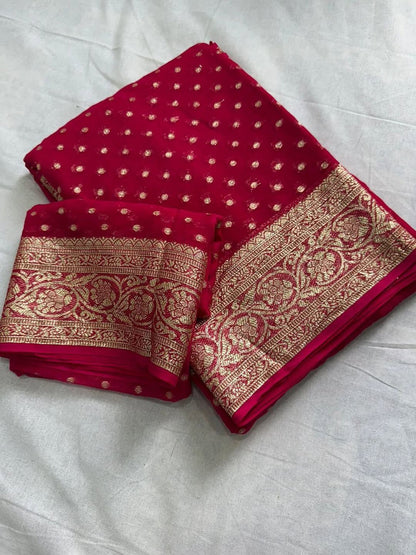 Viscose Georgette Saree