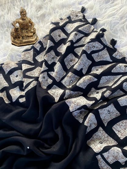 BLACK DESIGNER BOLLYWOOD SAREE