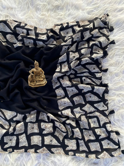 BLACK DESIGNER BOLLYWOOD SAREE