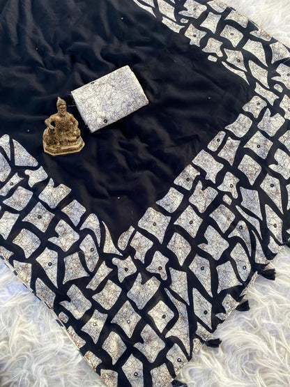 BLACK DESIGNER BOLLYWOOD SAREE