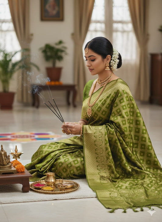 BEAUTIFUL SOFT BANARASI SILK SAREE