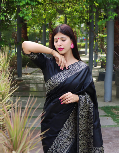 NEW DEMANDING KALAMKARI WEAVING SAREE