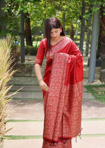 NEW DEMANDING KALAMKARI WEAVING SAREE