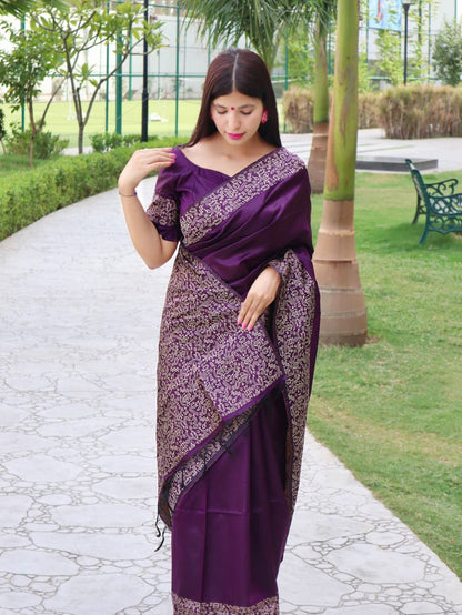 NEW DEMANDING KALAMKARI WEAVING SAREE