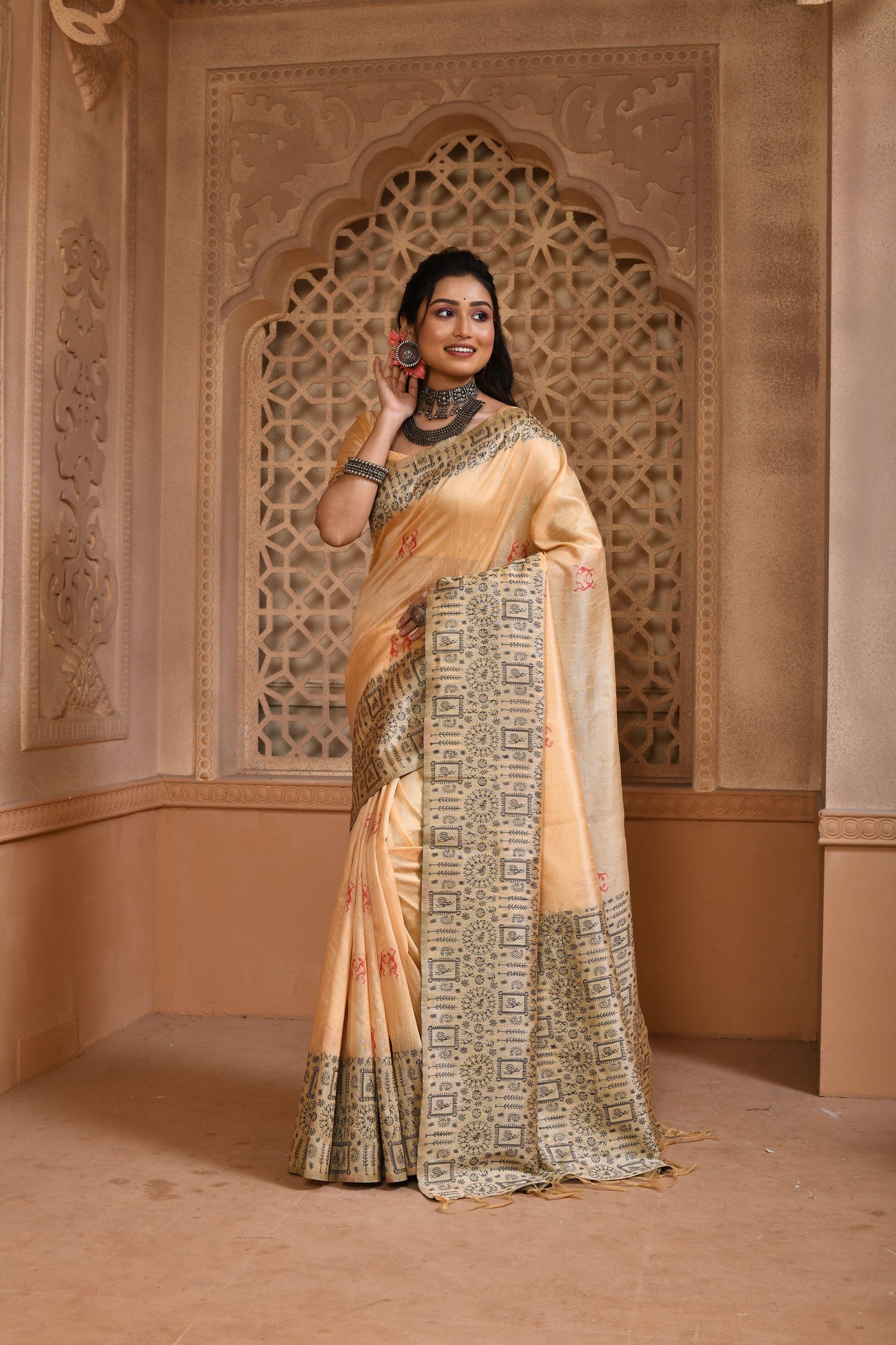 Banglori Handloom raw silk saree