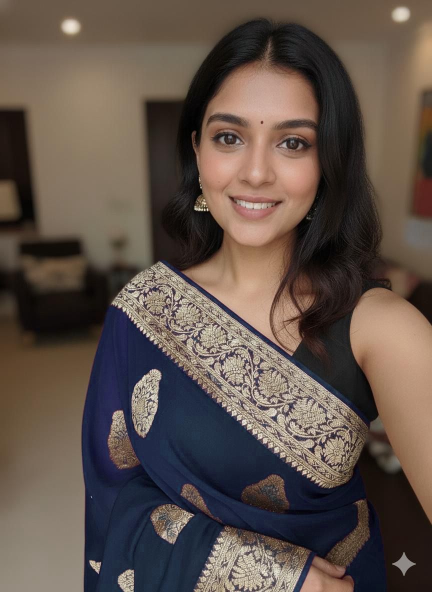 Viscose Georgette Saree