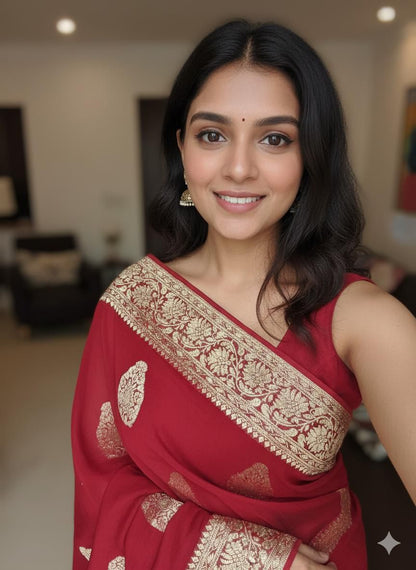 Viscose Georgette Saree