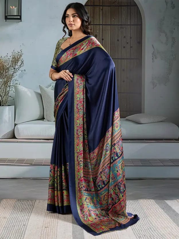 MADHUBANI  PRINTED  SAREE