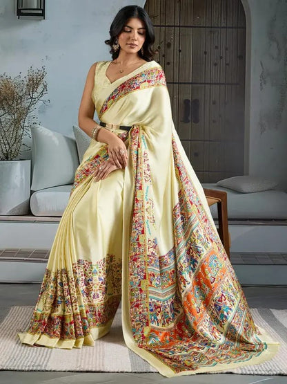 MADHUBANI  PRINTED  SAREE