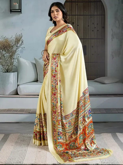 MADHUBANI  PRINTED  SAREE