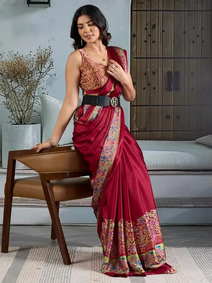 MADHUBANI  PRINTED  SAREE