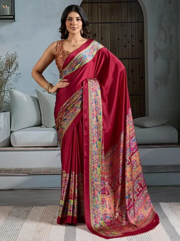 MADHUBANI  PRINTED  SAREE