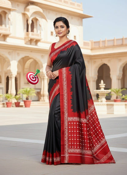 Pure  CREAP  Gajji  Silk saree