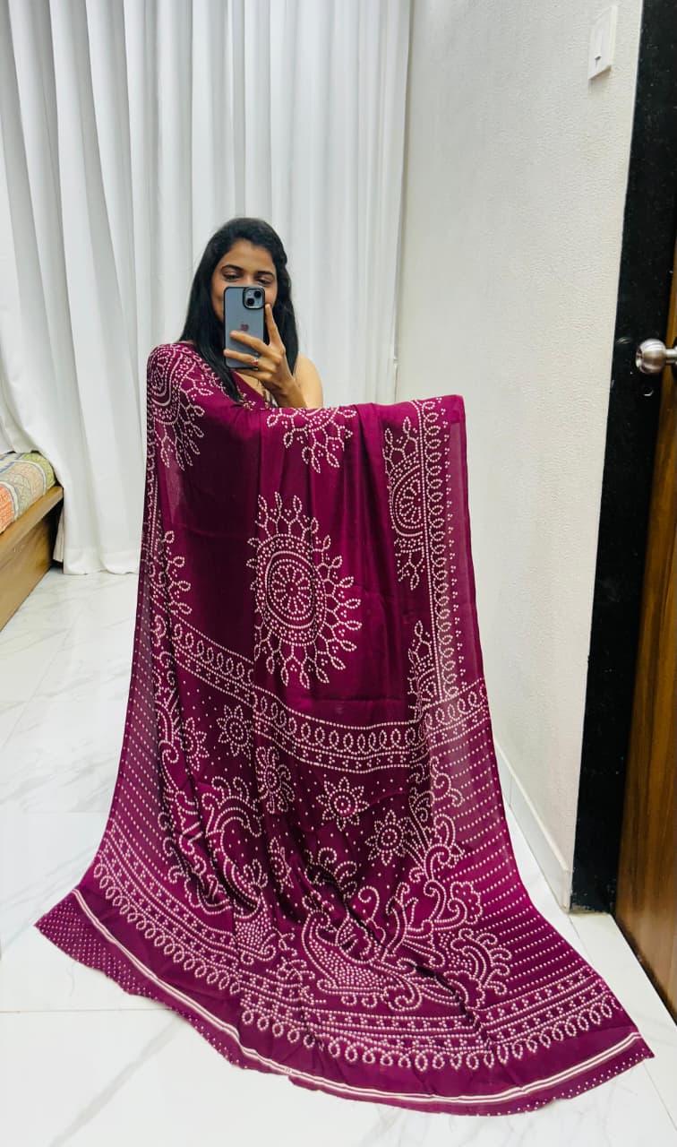 Saree Gajji Creap Silk