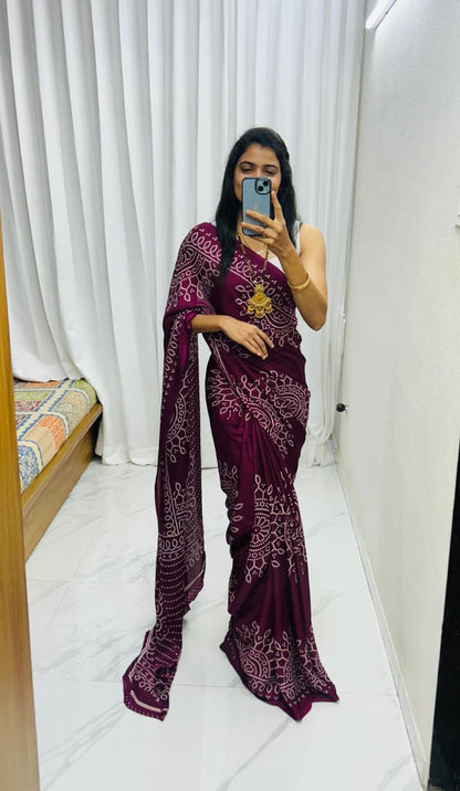 Saree Gajji Creap Silk